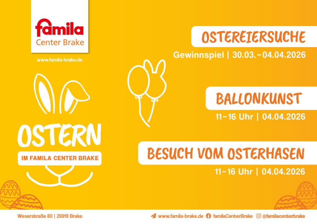 Der Osterhase kommt nach Brake!