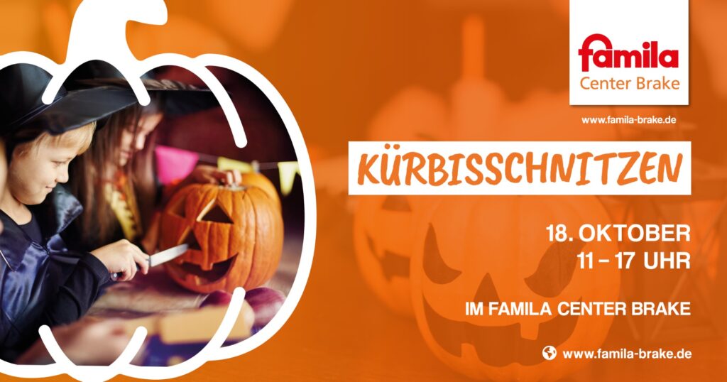 Kürbisschnitzen im famila Center Brake